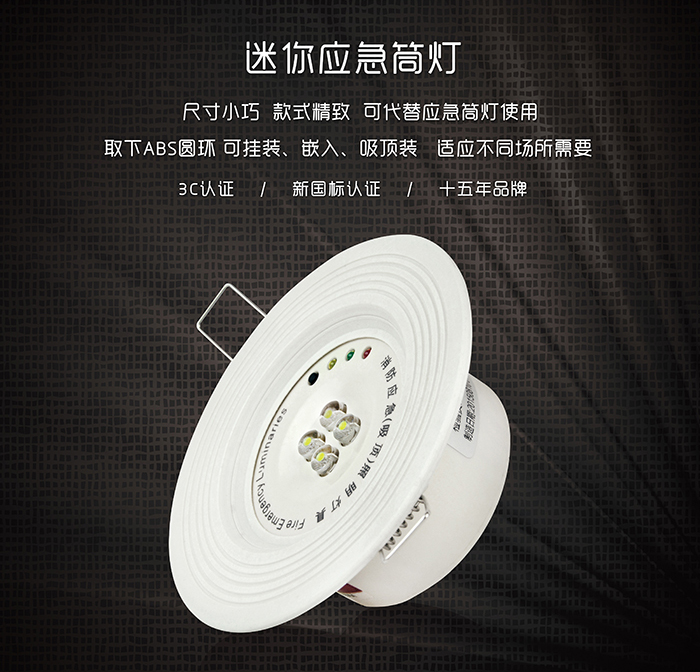 藝光消防迷你應(yīng)急筒燈--精致小巧的體驗，不容錯過的選擇